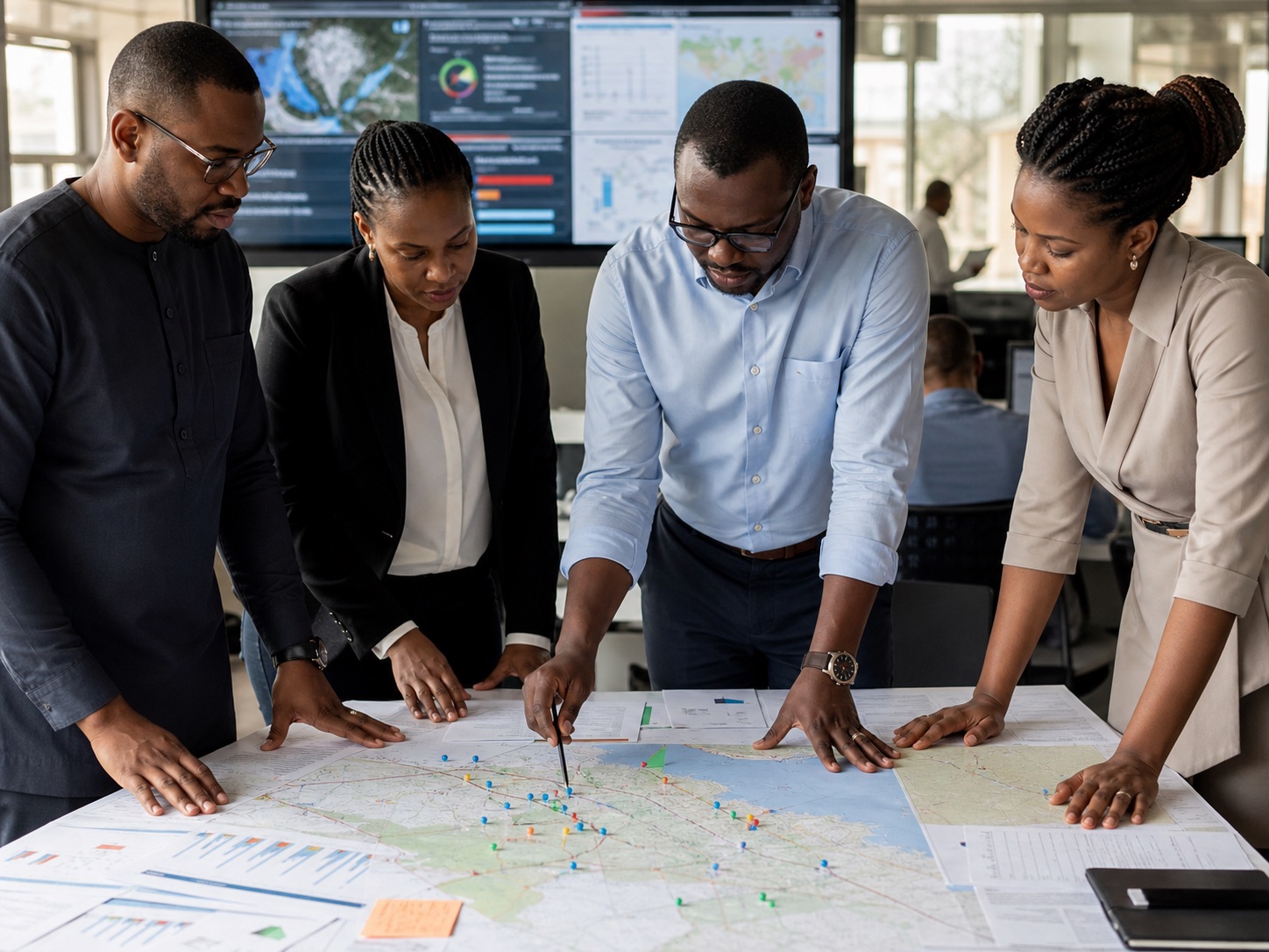 Professionals translating plans into coordinated delivery
